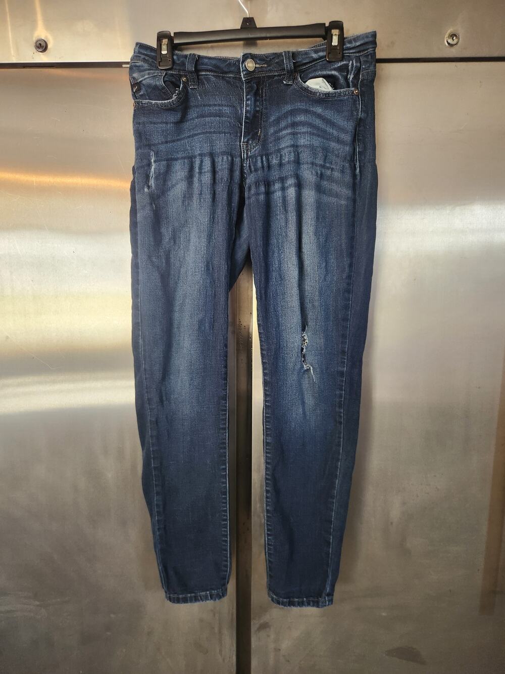 KanCan Womens Skinny Jeans Size 9 | Dark Wash Distressed